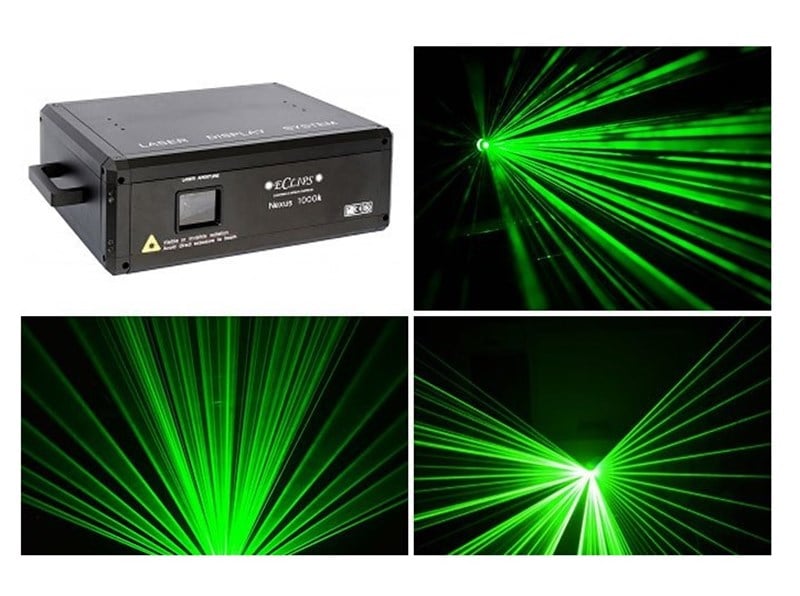 Eclips NEXUS-3000 Yeşil 3 Watt Software Dahil 40K Lazer Işık