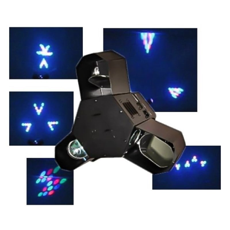 Eclips Prisma Gobolu 3 Aynalı RGB Led Efekt Işık