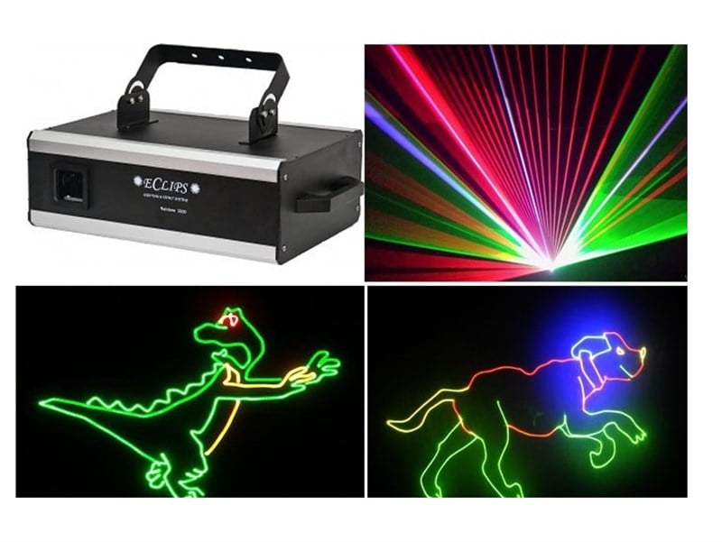 Eclips Rainbow-3000 Yazı ve Animasyonlu 3-Watt Lazer Işık