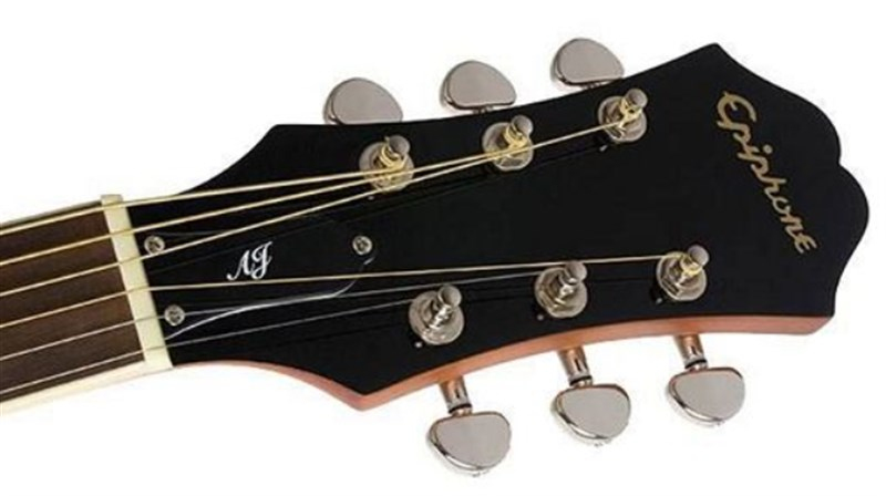 Epiphone AJ-220SCE Naturel Solid Top Elektro Akustik Gitar