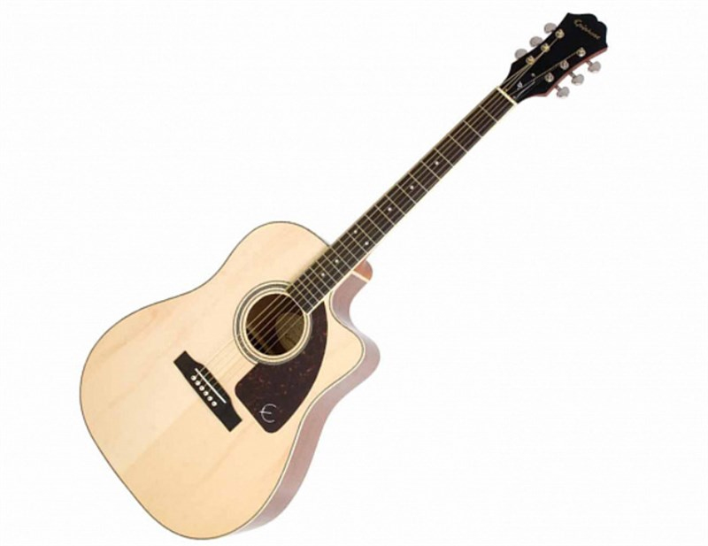 Epiphone AJ-220SCE Naturel Solid Top Elektro Akustik Gitar