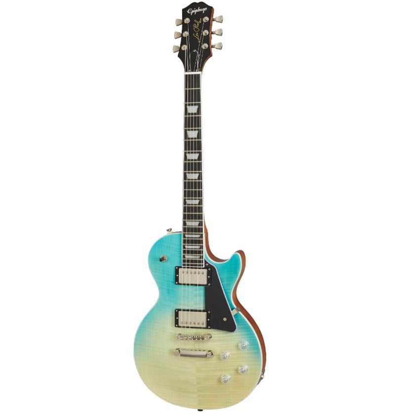Epiphone Les Paul Modern Figured Caribbean Blue Fade Elektro Gitar
