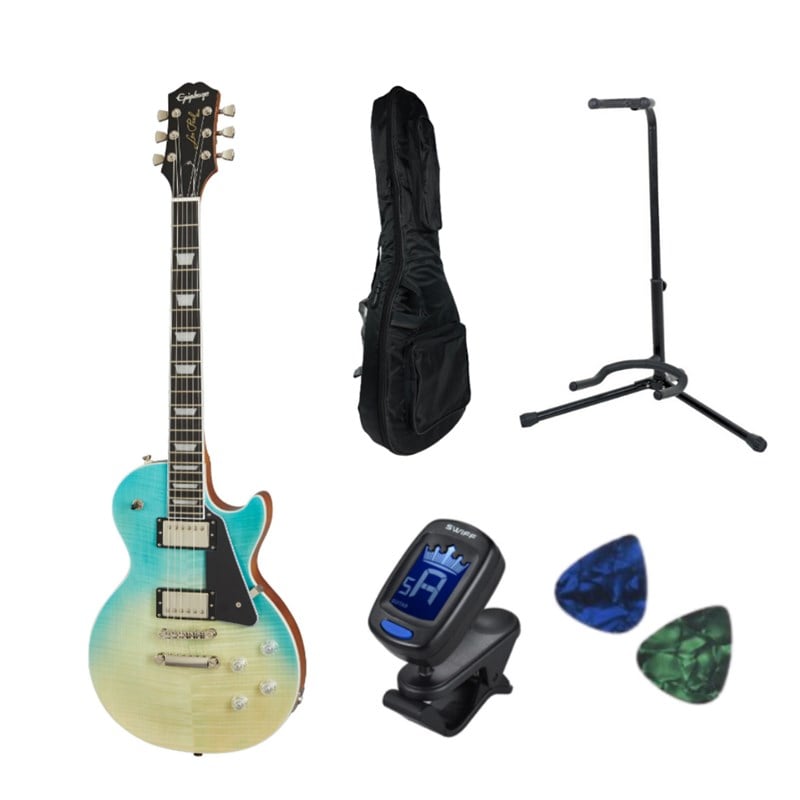 Epiphone Les Paul Modern Figured Caribbean Blue Fade Elektro Gitar