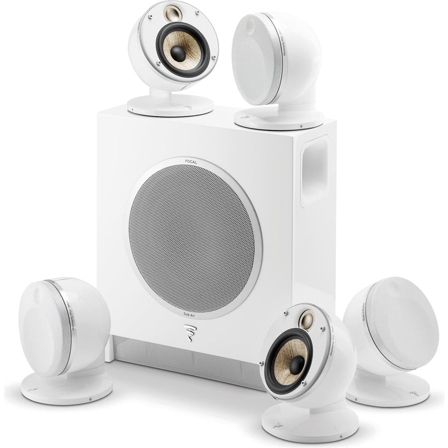 Focal Pack Dome 5.1 Flax & Sub Air Ev Sineması Kablosuz Subwoofer (White)