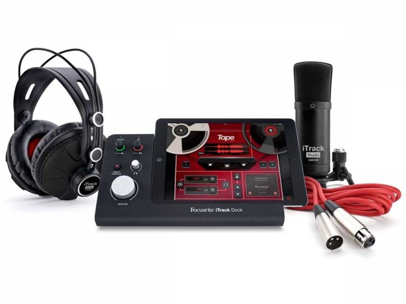 Focusrite iTrack Dock Studio iPAD Uyumlu Taşınabilir Stüdyo Paketi