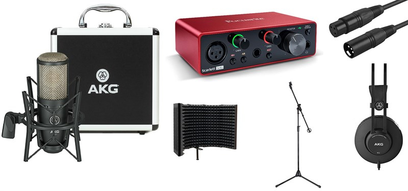 Focusrite Scarlet Platin Home Studio Ses Kayıt Full Set
