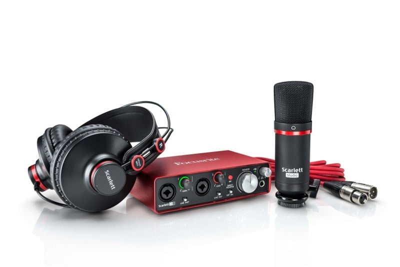 Focusrite Scarlett 2i2 Studio pack Profesyonel Ses Kayıt Paketi