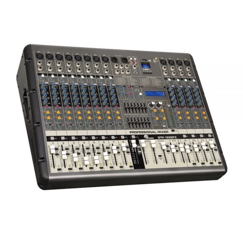 Fomix GTP-1222FX - 12 Mono 1 Stereo Kanal 2x750 Watt 4 ohm Power Mikser