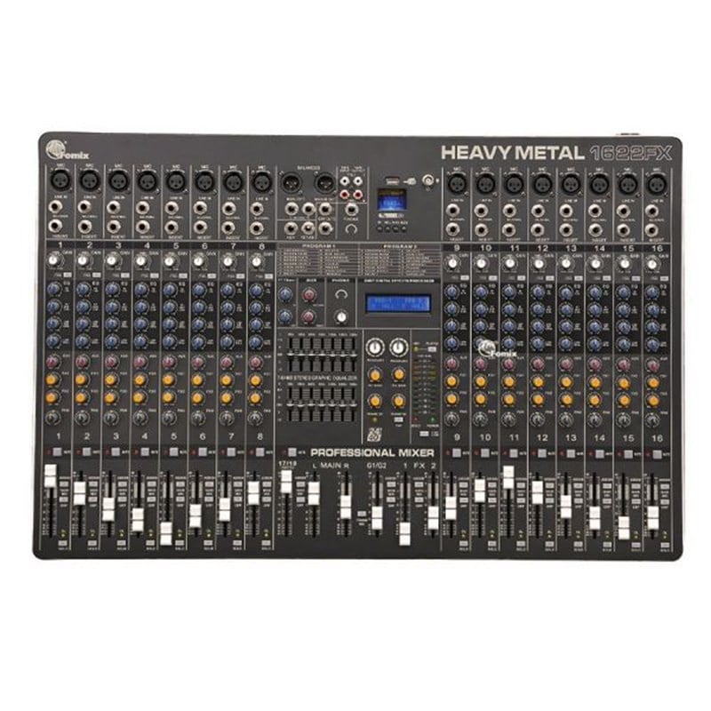 Fomix HM-1622FX - 16 Mono 1 Stereo Kanal Çift Efektli Deck Mikser