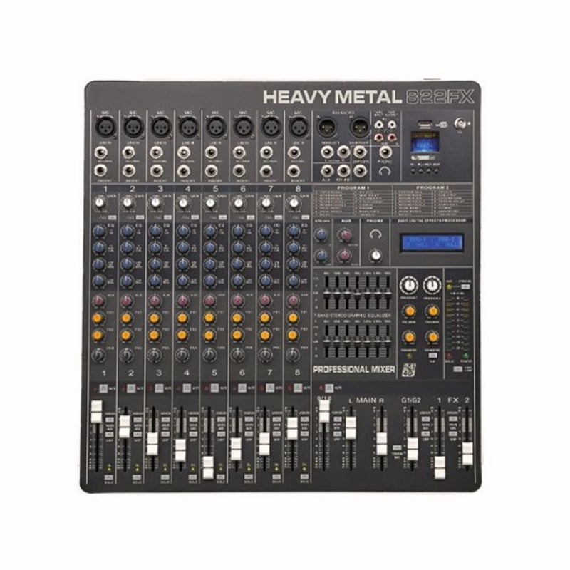 Fomix HM-822FX - 8 Mono1 Stereo Kanal Efektli Ses Mikseri