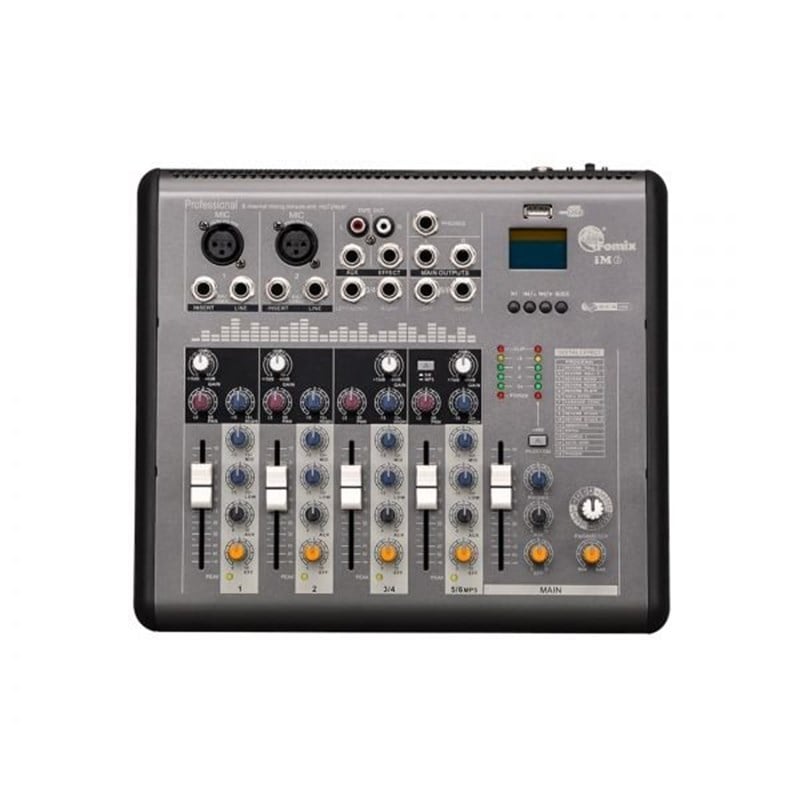 Fomix IM-6 - 2 Mono 2 Stereo Kanal Efektli Deck Mikser