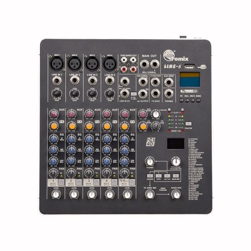 Fomix LIKE-6 - 4 Mono 1 Stereo Kanal Efektli Deck Mikser