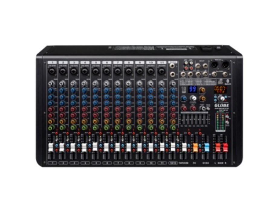 Globe Acoustic GM1210FX Bluetoothlu 16 Dsp Efekt Deck Mikser