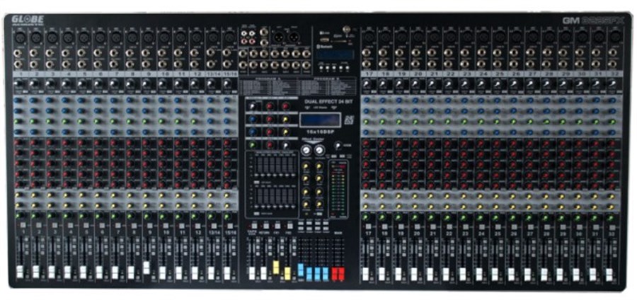 Globe Acoustic GM3225 32 Kanal Çift Efektli Ses Mikseri