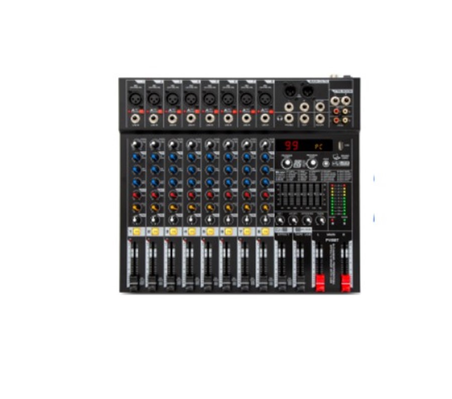 Globe Acustic GM80FX 8 Kanal 99 Dsp Usb Bluetoothlu Deck Mikser