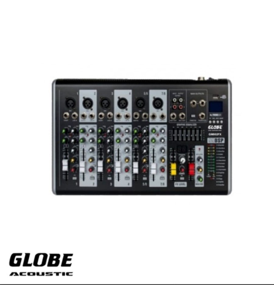 Globe GM802FX Bluetoothlu 8 Kanal Deck Mikser