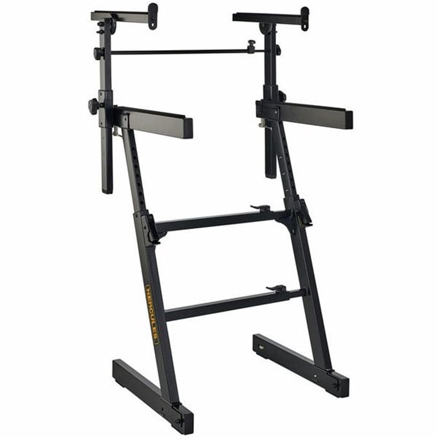Hercules HCKS 410 B Çift Katlı Z Stil Auto Lock Klavye, Mikser, DJ Standı