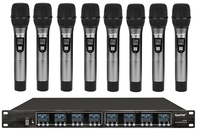 HTDZ HT-680 E Kablosuz 8'li El Mikrofonu