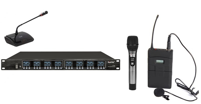 HTDZ HT-680 Set Değiştirilebilir 8'li Kablosuz Mikrofon Seti