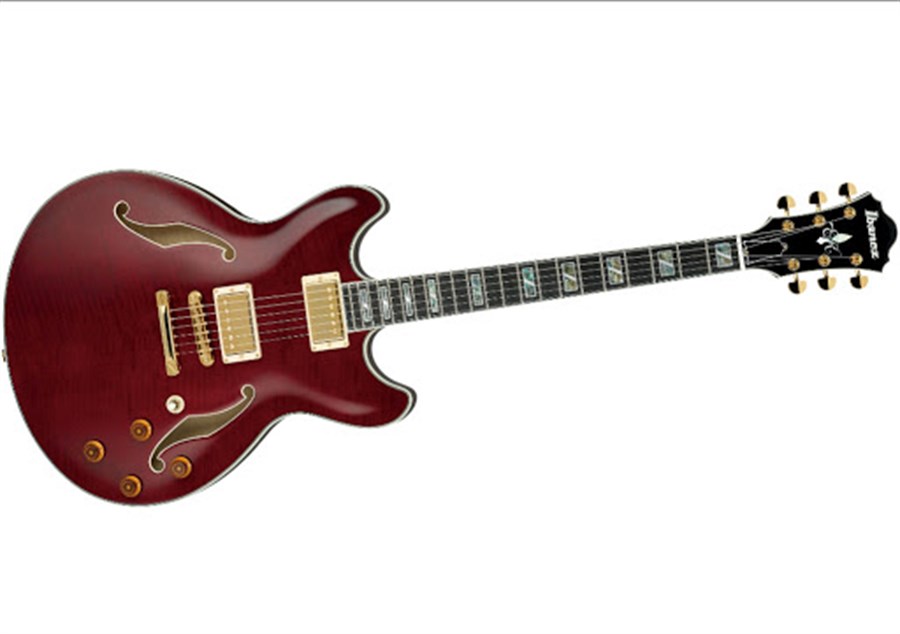 Ibanez EKM100-WRD Yarı Akustik Wine Red Elektro Gitar