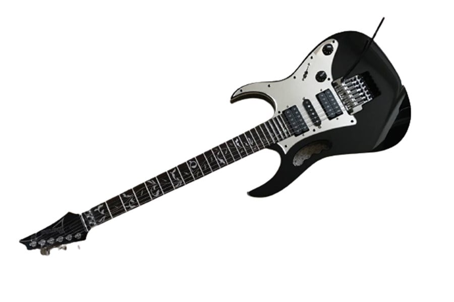 Ibanez JEM77V-BK Parlak Siyah Elektro Gitar