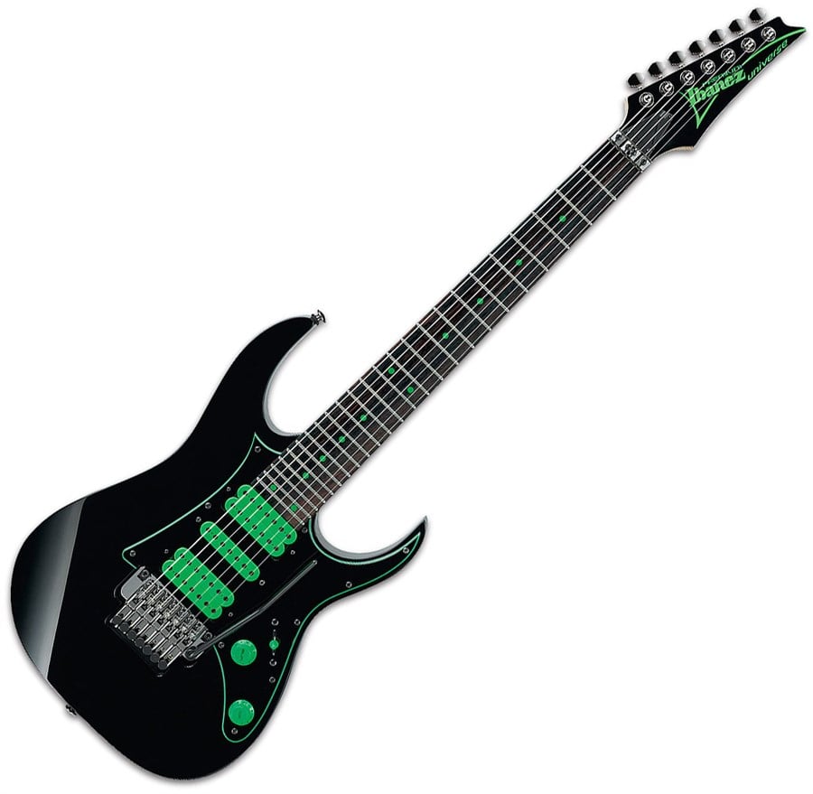 Ibanez UV70P BK 7 Telli Siyah  Elektro Gitar