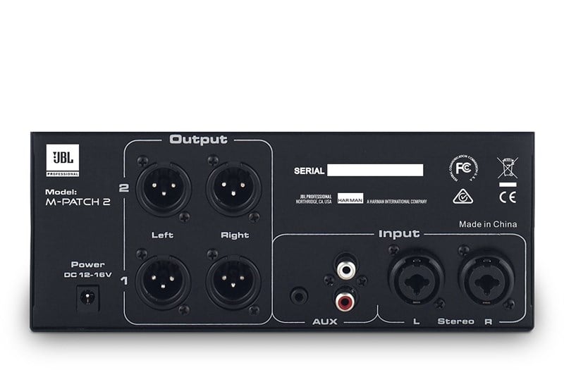 Jbj M-patch2 Multi-Channel Passive Stereo Controller and Input/Output Switch Box