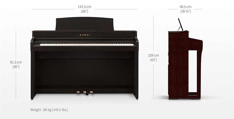 Kawai CA59B Siyah Dijital Piyano (Kawai Tabure + Kulaklık)