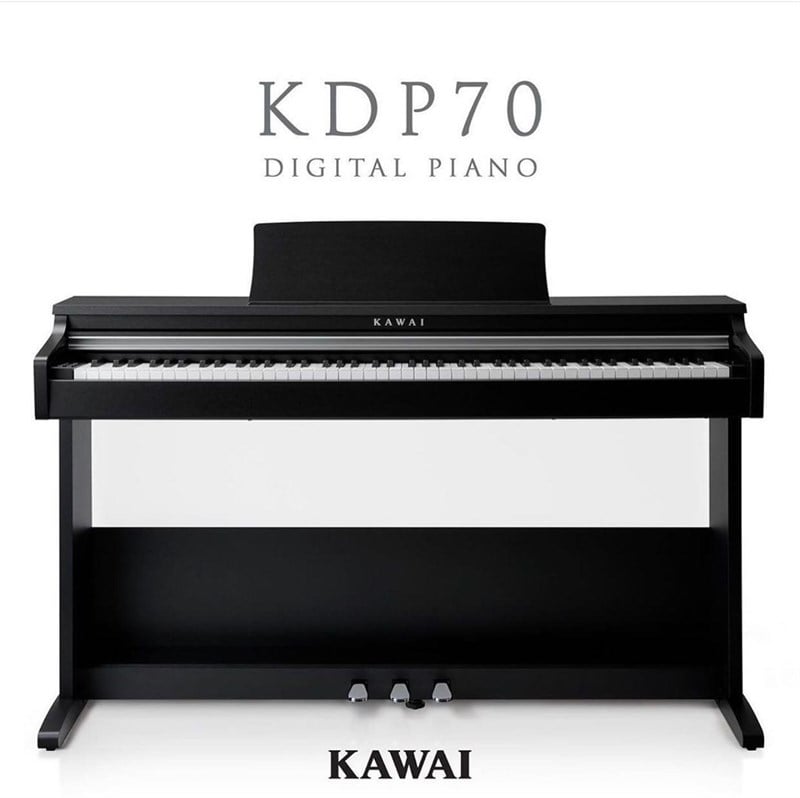 Kawai KDP70B Dijital Duvar Piyanosu (Siyah) Tabure ve Kulaklık Hediyeli