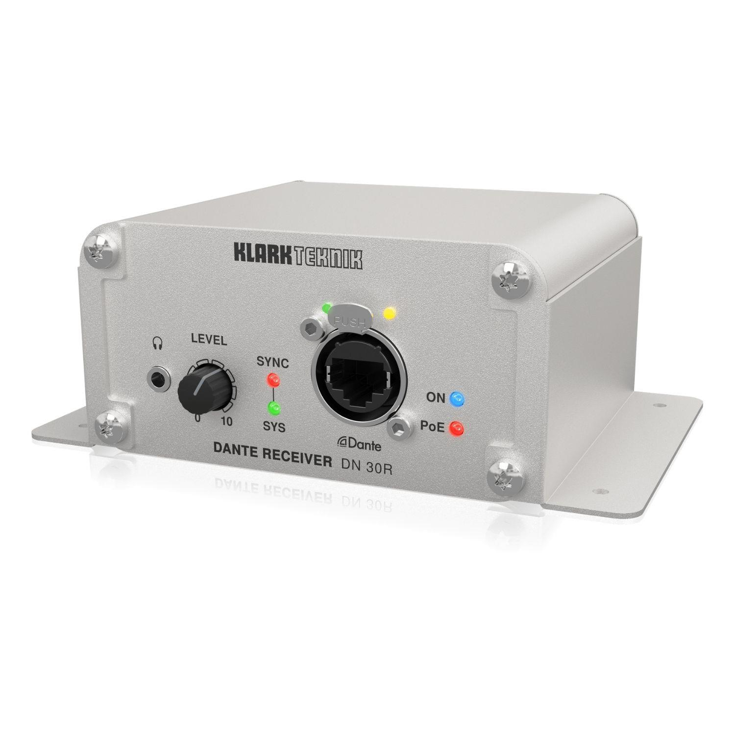 Klark Teknik DN30R Dante 2 Kanal Audio Receiver