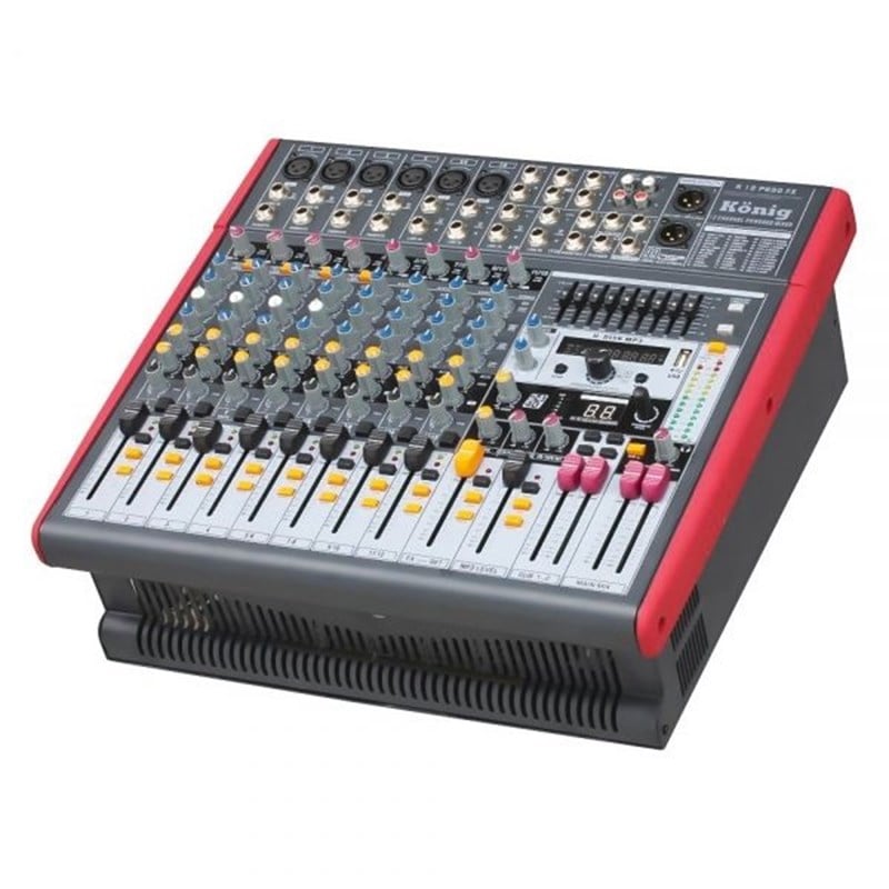 König K-12 P650 12 Kanal 1300 Watt Power Mikser