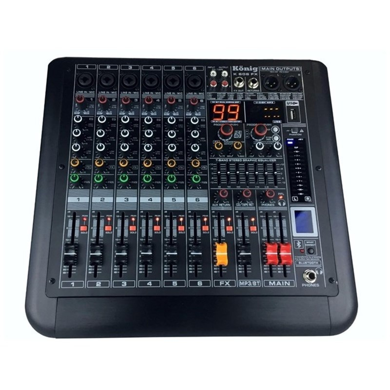 König K-1208 FX 12 Mono USB/SD DISK/MP3/Bluetooth Deck Mikser