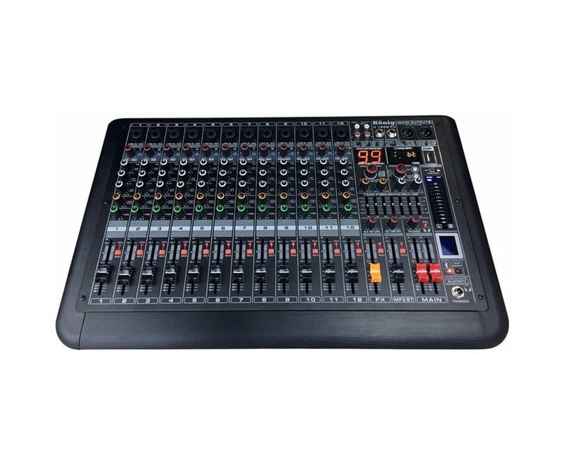 König K-1208 FX 12 Mono USB/SD DISK/MP3/Bluetooth Deck Mikser