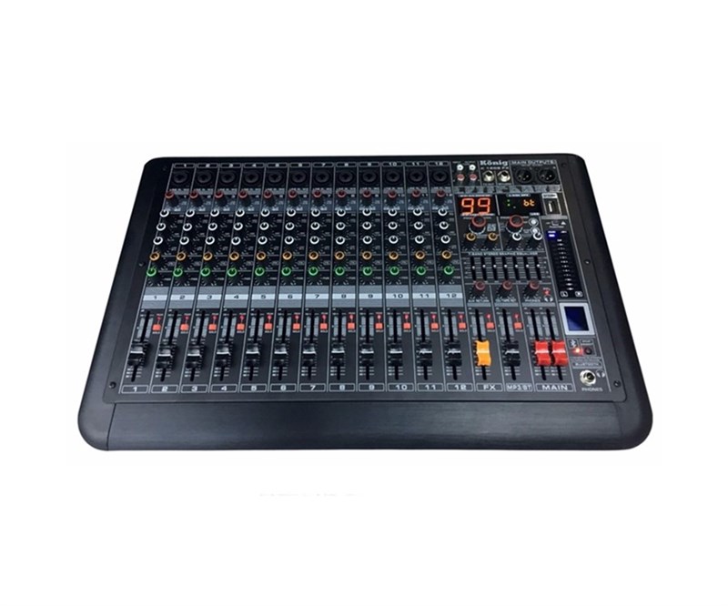 König K-1208 FX 12 Mono USB/SD DISK/MP3/Bluetooth Deck Mikser