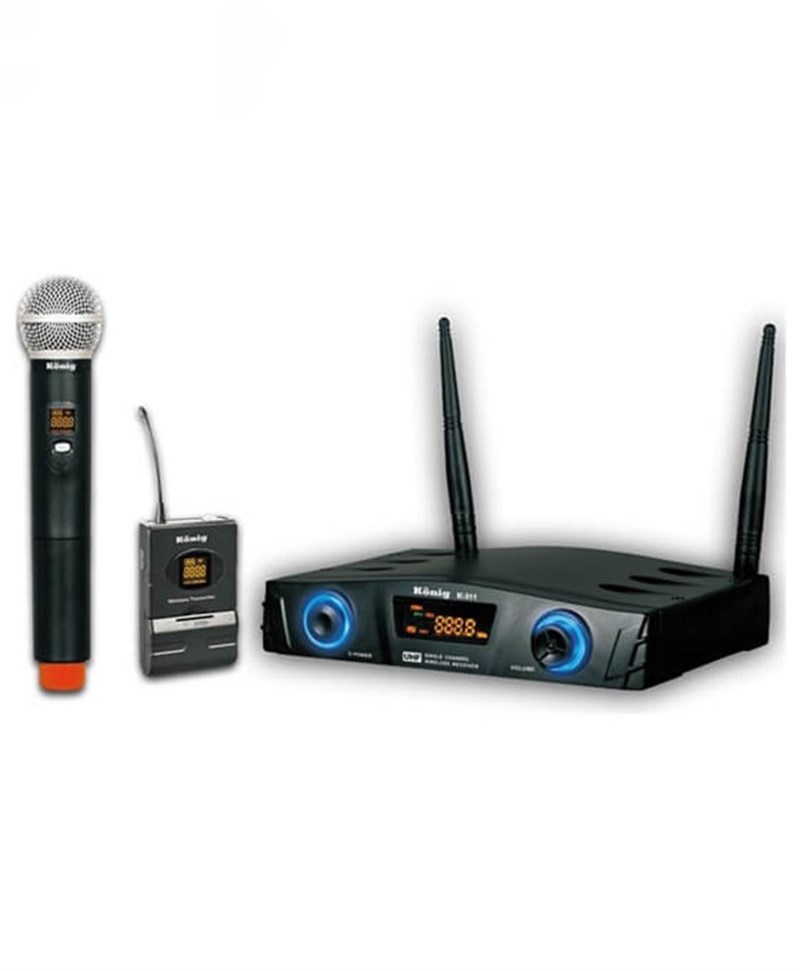 König K-312 EL+Yaka 2-Kanal UHF Telsiz Mikrofon