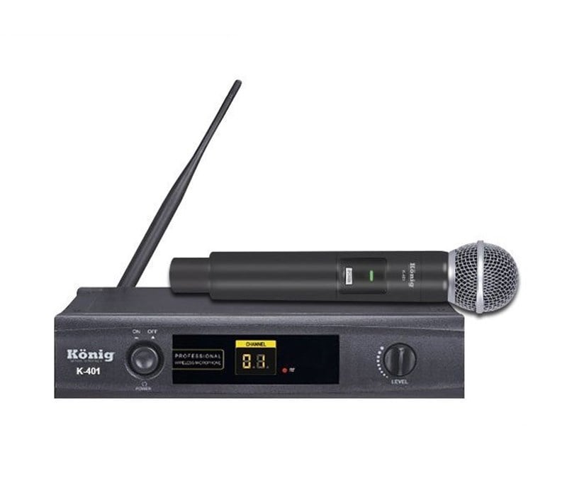 König K-401 EL Tek Kanal UHF Telsiz Mikrofon