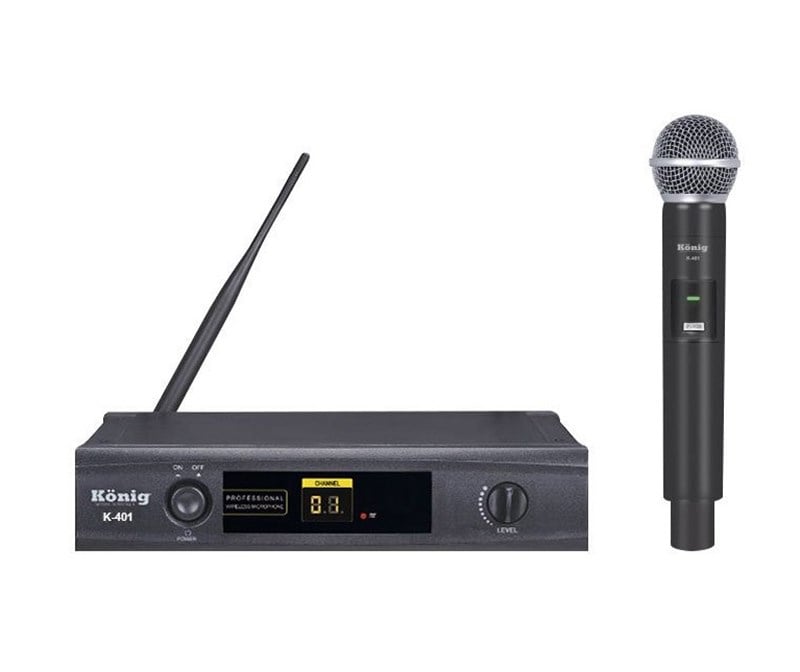 König K-401 EL Tek Kanal UHF Telsiz Mikrofon