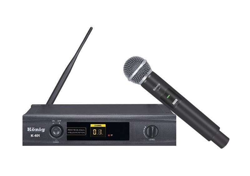 König K-401 EL Tek Kanal UHF Telsiz Mikrofon