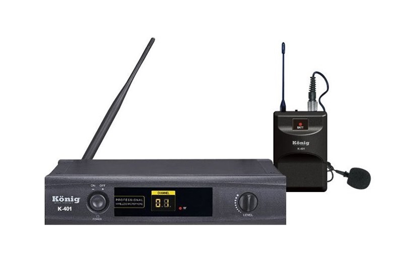 König K-401 Yaka Tek Kanal UHF Telsiz Mikrofon