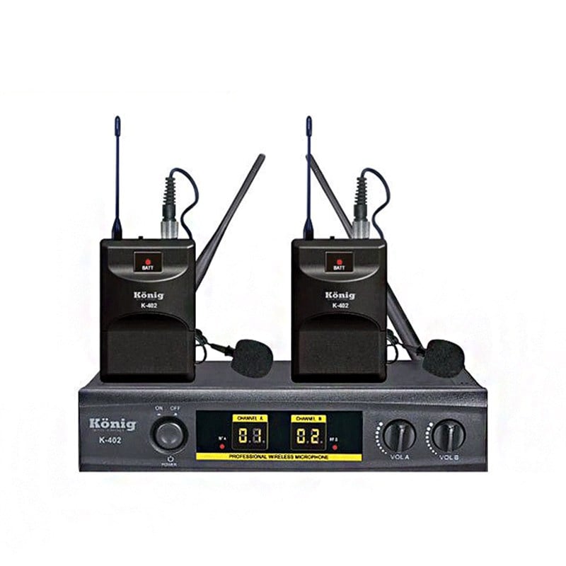 König K-402 2 Yaka 2-Kanal UHF Telsiz Mikrofon