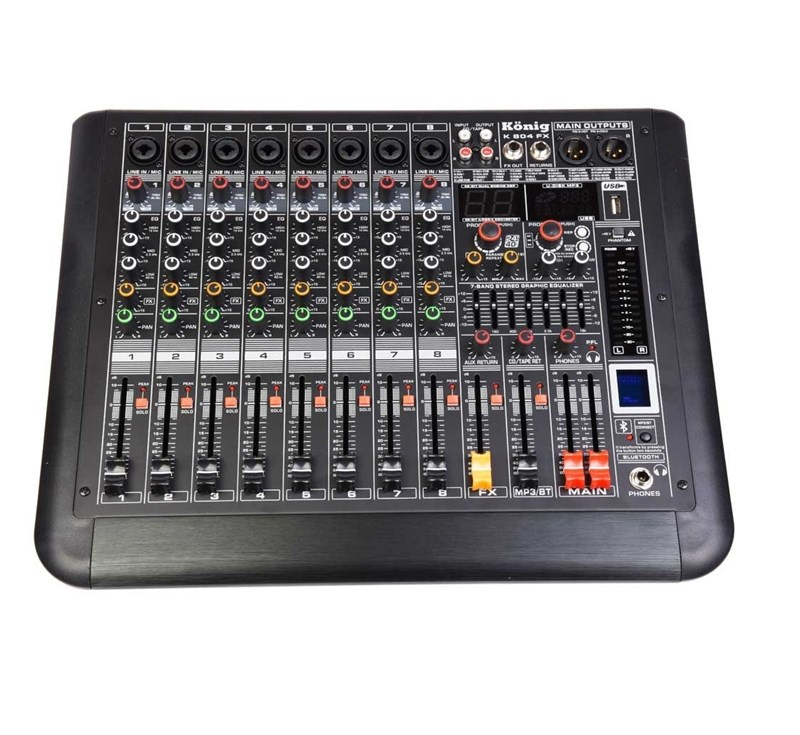 König K-804 FX 8 Kanal Efekli Deck Mikser