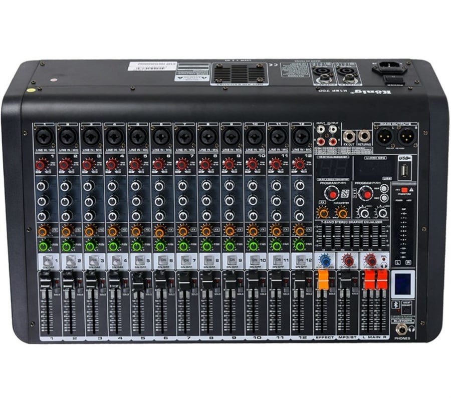 König K12-P700 12 Kanal 2x700W Power Mikser