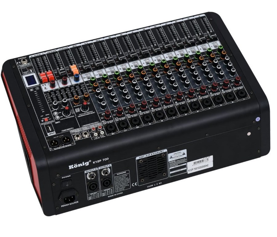 König K12-P700 12 Kanal 2x700W Power Mikser