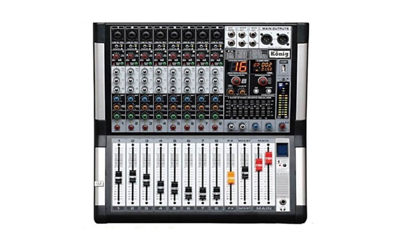 König K6-P500FX 2x250 Watt 6 Kanal Amfili Mikser