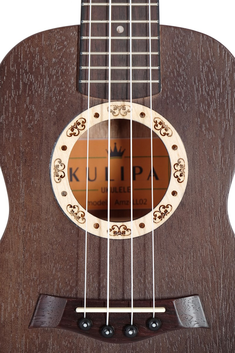 Kulipa Amz-LL02 Siyah Maun Ukulele (Kılıf+Pena Hediyeli)