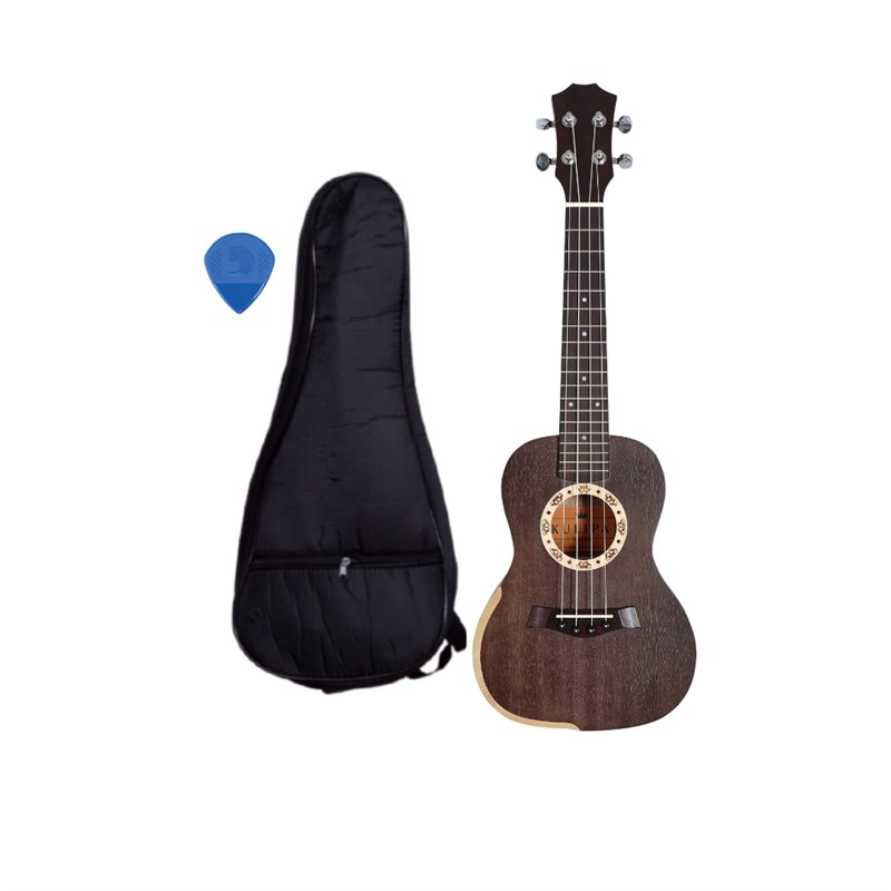 Kulipa Amz-LL02 Siyah Maun Ukulele (Kılıf+Pena Hediyeli)