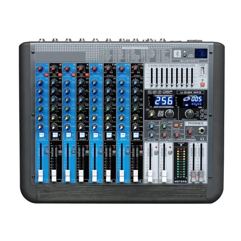 Lentus 12P500 EFX 12 Kanal Power Mikser 2 x 500W 4 ohm