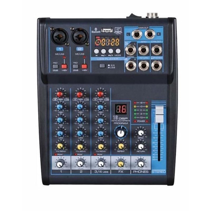 Lentus LNT-04UPP 4-Kanal , Bluetooth , Usb , Mp3 , Deck Mikser