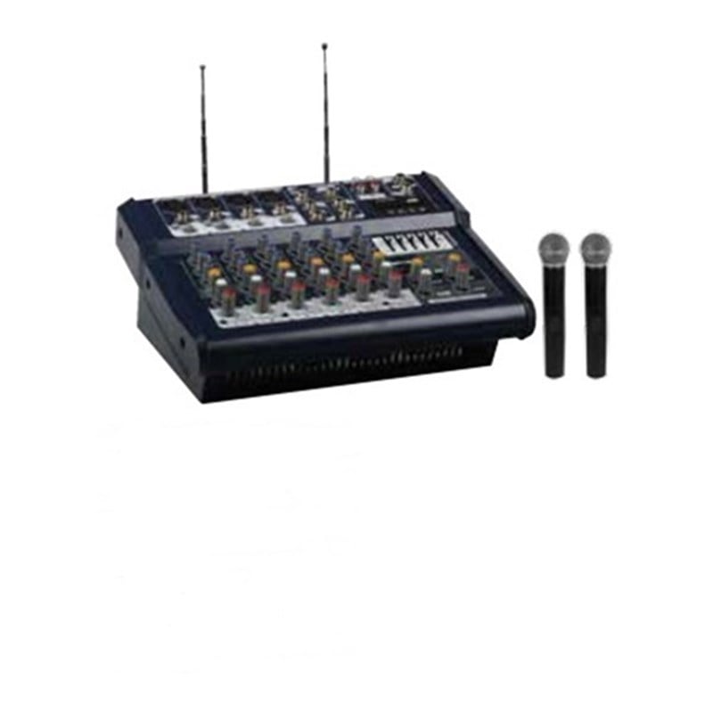 Lentus LNT 800 M 2x400W 8 Kanal Power Mikser + Çift El Mikrofon