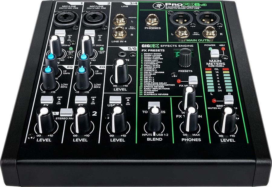 Mackie ProFX6 V3 6 Kanal Deck Mixer